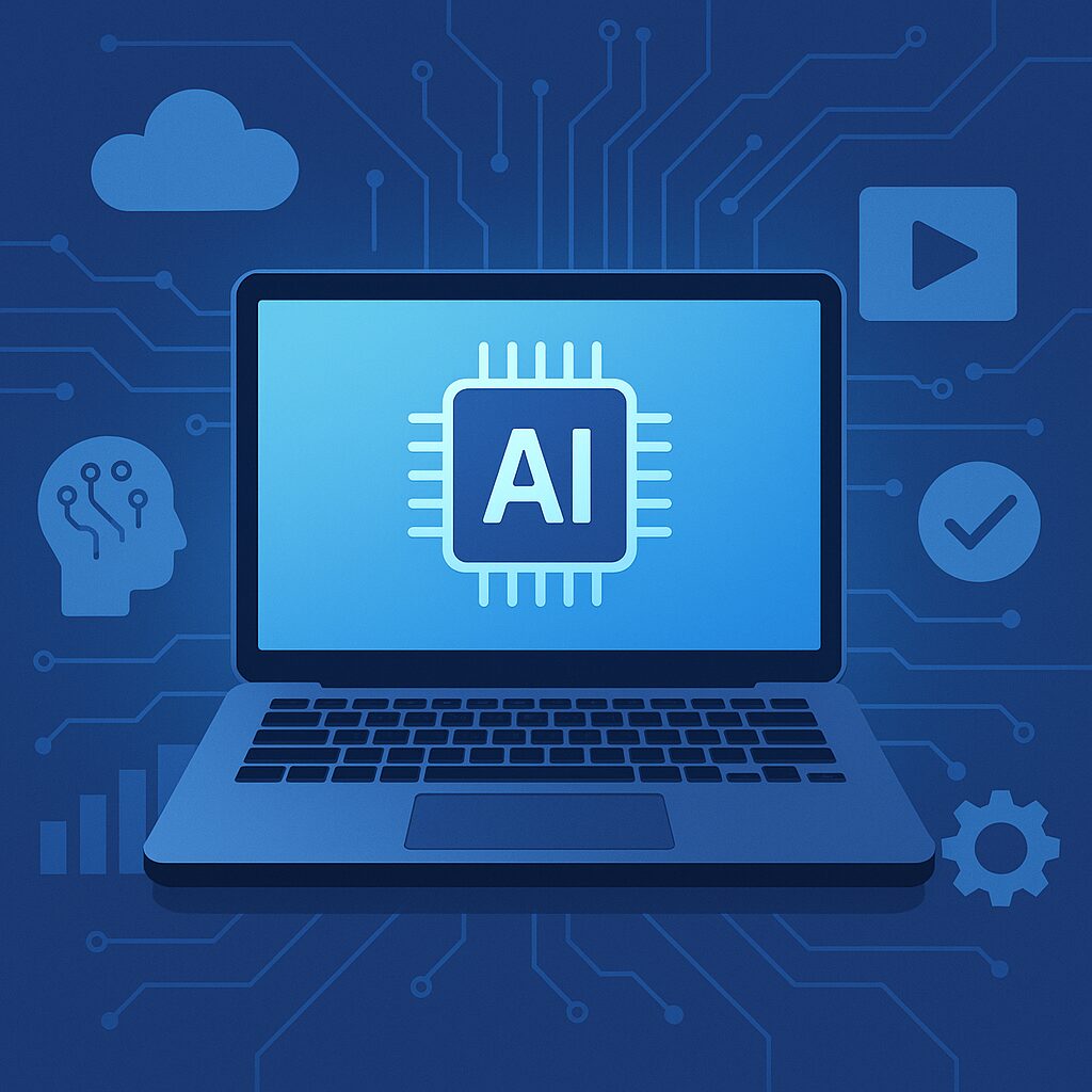AI wrote on Laptop screen