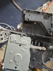 Opened PS5 chassis during internal dust cleaning